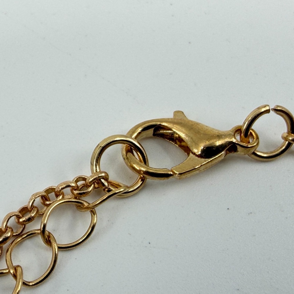 Gold Tone Starfish Bracelet Coastal Beach Jewelry White Pearl Accent Trendy Gift - Picture 8 of 14